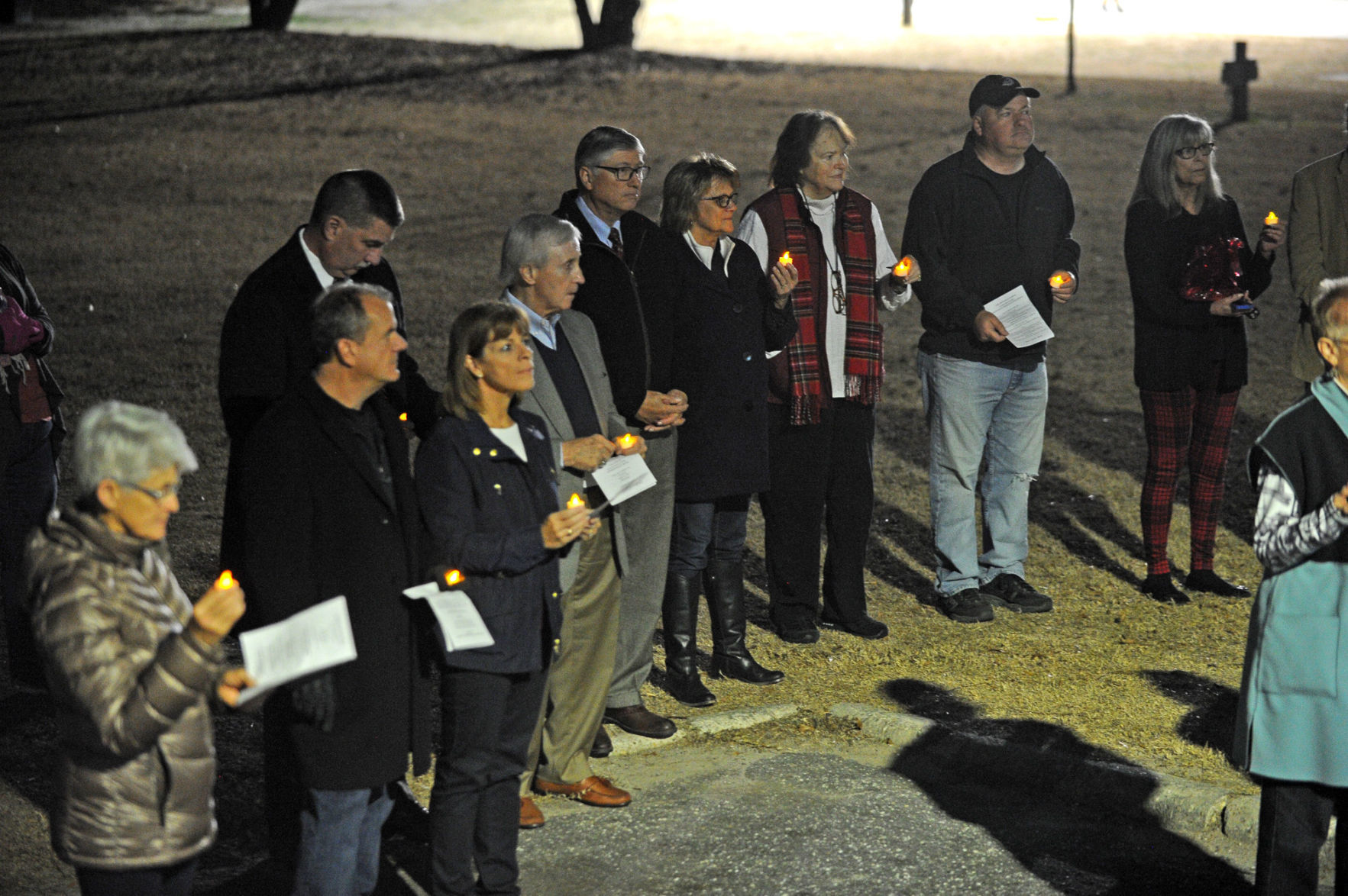 A candlelight vigil for the homeless